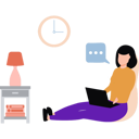 پیش‌نمایش فایل lady-is-doing-time-management-10589532 از پک شغل دورکاری