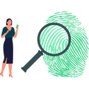 پیش‌نمایش فایل girl-doing-fingerprint-research-10632703 از پک بیومتریک و اثرانگشت