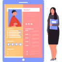 پیش‌نمایش فایل business-lady-is-looking-at-candidates-portfolio-10608571 از پک پروفایل