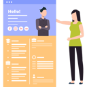 پیش‌نمایش فایل business-lady-is-looking-at-employees-social-media-apllication-10608509 از پک پروفایل