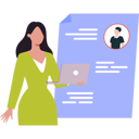پیش‌نمایش فایل business-lady-is-viewing-employees-profile-10608521 از پک پروفایل