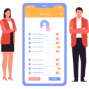 پیش‌نمایش فایل business-team-is-changing-mobile-settings-10608513 از پک پروفایل