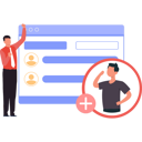 پیش‌نمایش فایل businessman-is-adding-new-employee-in-his-team-10608514 از پک پروفایل