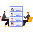 پیش‌نمایش فایل businessman-is-discussing-resumes-with-employee-10608548 از پک پروفایل