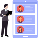 پیش‌نمایش فایل businessman-is-looking-at-multiple-profiles-10608516 از پک پروفایل