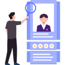 پیش‌نمایش فایل businessman-is-searching-for-employees-profile-10608530 از پک پروفایل