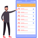 پیش‌نمایش فایل businessman-is-sending-emails-10608506 از پک پروفایل
