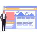 پیش‌نمایش فایل businessman-is-viewing-about-me-page-10608510 از پک پروفایل