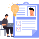 پیش‌نمایش فایل businessman-is-working-on-employees-profile-10608553 از پک پروفایل
