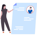 پیش‌نمایش فایل lady-is-looking-at-candidates-resume-10608569 از پک پروفایل