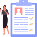 پیش‌نمایش فایل lady-is-verifying-employees-task-10608554 از پک پروفایل