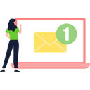 پیش‌نمایش فایل business-lady-is-viewing-at-unread-email-10632812 از پک اعلان