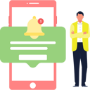 پیش‌نمایش فایل businessman-is-viewing-notification-messages-10632809 از پک اعلان