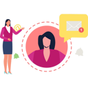 پیش‌نمایش فایل businesswoman-is-sending-mail-to-clients-10632794 از پک اعلان