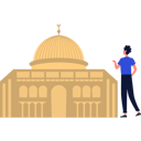 پیش‌نمایش فایل boy-is-standing-in-front-of-mosque-10676893 از پک مساجد