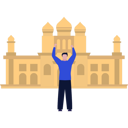 پیش‌نمایش فایل the-boy-architect-is-standing-in-front-of-the-mosque-10676877 از پک مساجد