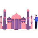پیش‌نمایش فایل the-boy-is-looking-at-the-minarets-of-the-mosque-10676869 از پک مساجد