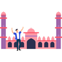 پیش‌نمایش فایل the-boy-is-standing-by-the-mosque-10676880 از پک مساجد