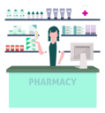 پیش‌نمایش فایل doctor-pointing-at-medicines-in-pharmacy-10633005 از پک داروخانه