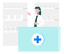 پیش‌نمایش فایل female-doctor-explaining-about-medicines-in-hospital-10633010 از پک داروخانه