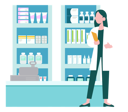 پیش‌نمایش فایل female-doctor-looking-at-medicine-in-cabinet-10632979 از پک داروخانه