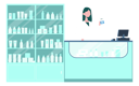 پیش‌نمایش فایل female-doctor-showing-jar-of-pills-10632974 از پک داروخانه