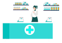 پیش‌نمایش فایل female-doctor-standing-by-cashier-machine-in-pharmacy-10633009 از پک داروخانه