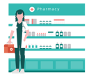 پیش‌نمایش فایل female-doctor-standing-in-pharmacy-10632986 از پک داروخانه