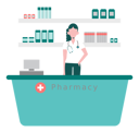 پیش‌نمایش فایل female-doctor-standing-in-the-pharmacy-10632989 از پک داروخانه