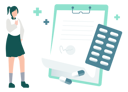 پیش‌نمایش فایل girl-looking-at-medical-contract-paper-10633003 از پک داروخانه