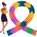 پیش‌نمایش فایل female-is-searching-autism-problems-10608206 از پک روز جهانی آگاهی از اوتیسم