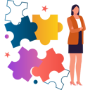 پیش‌نمایش فایل female-is-standing-besides-puzzle-for-autism-awareness-10608198 از پک روز جهانی آگاهی از اوتیسم