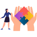 پیش‌نمایش فایل girl-is-explaining-about-square-jigsaw-10608168 از پک روز جهانی آگاهی از اوتیسم