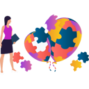 پیش‌نمایش فایل girl-is-looking-at-puzzle-balloons-10608231 از پک روز جهانی آگاهی از اوتیسم