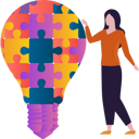 پیش‌نمایش فایل girl-is-pointing-at-the-puzzle-bulb-10608235 از پک روز جهانی آگاهی از اوتیسم
