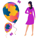 پیش‌نمایش فایل girl-is-showing-autism-balloons-10608229 از پک روز جهانی آگاهی از اوتیسم