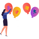 پیش‌نمایش فایل girl-is-showing-puzzle-balloons-10608180 از پک روز جهانی آگاهی از اوتیسم