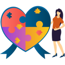 پیش‌نمایش فایل girl-is-solving-heart-shaped-jigsaw-puzzle-10608167 از پک روز جهانی آگاهی از اوتیسم