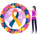 پیش‌نمایش فایل girl-is-talking-about-autism-awareness-10608152 از پک روز جهانی آگاهی از اوتیسم