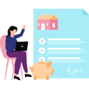 پیش‌نمایش فایل girl-is-completing-house-contract-online-10595914 از پک اقتصاد