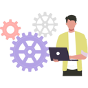 پیش‌نمایش فایل businessman-is-working-on-app-settings-10633181 از پک مهارت نرم