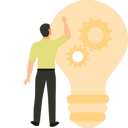 پیش‌نمایش فایل employee-is-making-new-ideas-10633225 از پک مهارت نرم