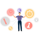 پیش‌نمایش فایل employee-is-managing-many-tasks-together-10633220 از پک مهارت نرم