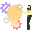 پیش‌نمایش فایل employee-is-sharing-ideas-with-team-10633187 از پک مهارت نرم