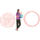 پیش‌نمایش فایل girl-is-finding-problem-solution-10633239 از پک مهارت نرم