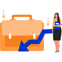 پیش‌نمایش فایل employee-is-presenting-business-loss-data-10676782 از پک بحران