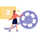 پیش‌نمایش فایل girl-is-playing-movie-reel-10676825 از پک فیلم‌سازی