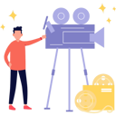 پیش‌نمایش فایل producer-is-projecting-movie-at-movie-launch-event-10676850 از پک فیلم‌سازی