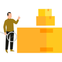 پیش‌نمایش فایل boy-is-doing-magnifying-search-for-cardboard-cartons-10698652 از پک جعبه