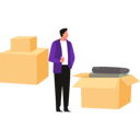 پیش‌نمایش فایل boy-is-looking-at-the-clothes-boxes-10698606 از پک جعبه